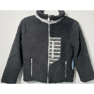 Cubcoats Transforming Unisex 2-in-1 Sherpa Coat Papo Panda Kids 6-7 Dark Gray